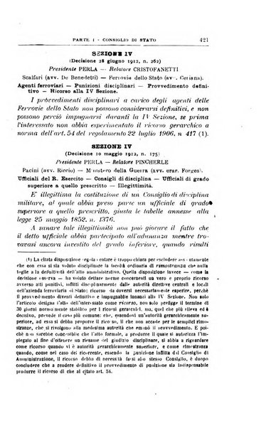 La giustizia amministrativa raccolta di decisioni e pareri del Consiglio di Stato, decisioni della Corte dei conti, sentenze della Cassazione di Roma, e decisioni delle Giunte provinciali amministrative