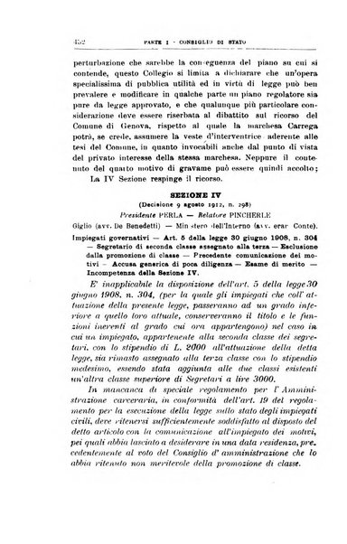 La giustizia amministrativa raccolta di decisioni e pareri del Consiglio di Stato, decisioni della Corte dei conti, sentenze della Cassazione di Roma, e decisioni delle Giunte provinciali amministrative