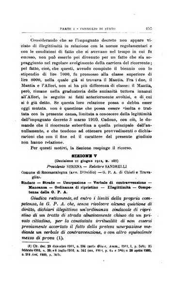 La giustizia amministrativa raccolta di decisioni e pareri del Consiglio di Stato, decisioni della Corte dei conti, sentenze della Cassazione di Roma, e decisioni delle Giunte provinciali amministrative