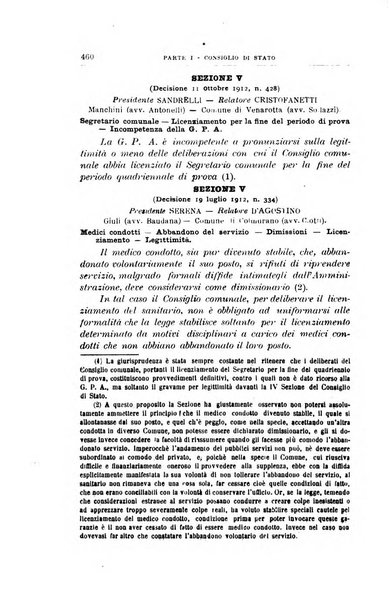 La giustizia amministrativa raccolta di decisioni e pareri del Consiglio di Stato, decisioni della Corte dei conti, sentenze della Cassazione di Roma, e decisioni delle Giunte provinciali amministrative