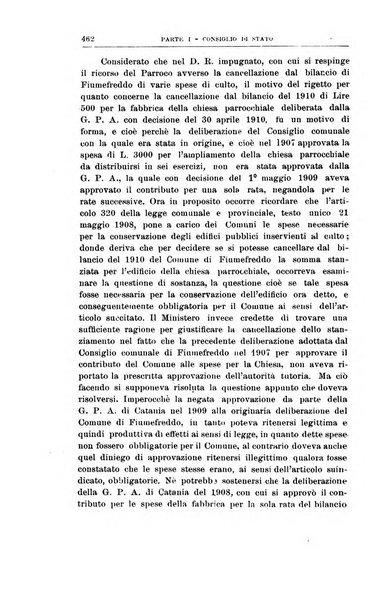 La giustizia amministrativa raccolta di decisioni e pareri del Consiglio di Stato, decisioni della Corte dei conti, sentenze della Cassazione di Roma, e decisioni delle Giunte provinciali amministrative