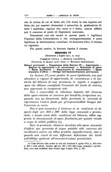 La giustizia amministrativa raccolta di decisioni e pareri del Consiglio di Stato, decisioni della Corte dei conti, sentenze della Cassazione di Roma, e decisioni delle Giunte provinciali amministrative