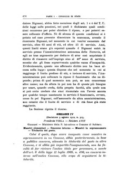 La giustizia amministrativa raccolta di decisioni e pareri del Consiglio di Stato, decisioni della Corte dei conti, sentenze della Cassazione di Roma, e decisioni delle Giunte provinciali amministrative