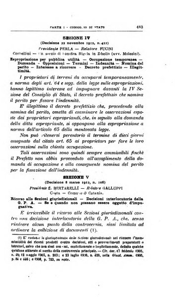 La giustizia amministrativa raccolta di decisioni e pareri del Consiglio di Stato, decisioni della Corte dei conti, sentenze della Cassazione di Roma, e decisioni delle Giunte provinciali amministrative