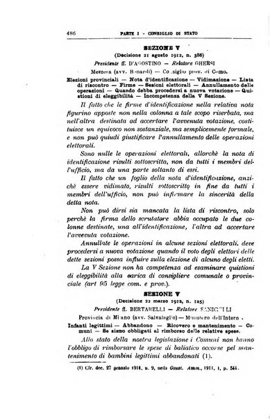 La giustizia amministrativa raccolta di decisioni e pareri del Consiglio di Stato, decisioni della Corte dei conti, sentenze della Cassazione di Roma, e decisioni delle Giunte provinciali amministrative