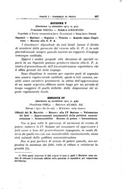 La giustizia amministrativa raccolta di decisioni e pareri del Consiglio di Stato, decisioni della Corte dei conti, sentenze della Cassazione di Roma, e decisioni delle Giunte provinciali amministrative