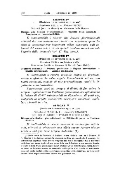 La giustizia amministrativa raccolta di decisioni e pareri del Consiglio di Stato, decisioni della Corte dei conti, sentenze della Cassazione di Roma, e decisioni delle Giunte provinciali amministrative