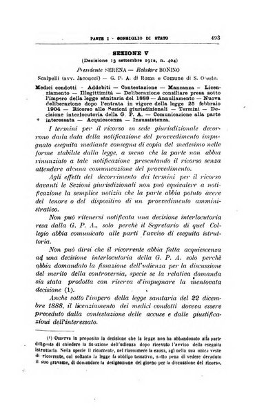 La giustizia amministrativa raccolta di decisioni e pareri del Consiglio di Stato, decisioni della Corte dei conti, sentenze della Cassazione di Roma, e decisioni delle Giunte provinciali amministrative