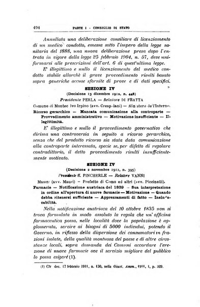 La giustizia amministrativa raccolta di decisioni e pareri del Consiglio di Stato, decisioni della Corte dei conti, sentenze della Cassazione di Roma, e decisioni delle Giunte provinciali amministrative