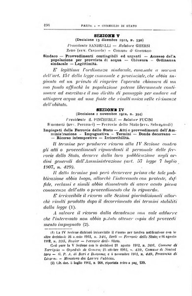 La giustizia amministrativa raccolta di decisioni e pareri del Consiglio di Stato, decisioni della Corte dei conti, sentenze della Cassazione di Roma, e decisioni delle Giunte provinciali amministrative