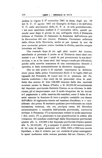 La giustizia amministrativa raccolta di decisioni e pareri del Consiglio di Stato, decisioni della Corte dei conti, sentenze della Cassazione di Roma, e decisioni delle Giunte provinciali amministrative