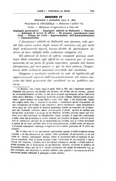 La giustizia amministrativa raccolta di decisioni e pareri del Consiglio di Stato, decisioni della Corte dei conti, sentenze della Cassazione di Roma, e decisioni delle Giunte provinciali amministrative