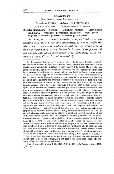 La giustizia amministrativa raccolta di decisioni e pareri del Consiglio di Stato, decisioni della Corte dei conti, sentenze della Cassazione di Roma, e decisioni delle Giunte provinciali amministrative