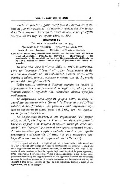 La giustizia amministrativa raccolta di decisioni e pareri del Consiglio di Stato, decisioni della Corte dei conti, sentenze della Cassazione di Roma, e decisioni delle Giunte provinciali amministrative