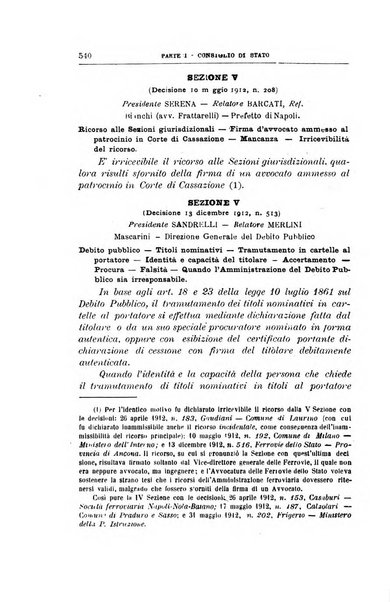 La giustizia amministrativa raccolta di decisioni e pareri del Consiglio di Stato, decisioni della Corte dei conti, sentenze della Cassazione di Roma, e decisioni delle Giunte provinciali amministrative