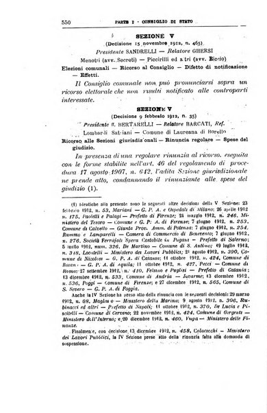 La giustizia amministrativa raccolta di decisioni e pareri del Consiglio di Stato, decisioni della Corte dei conti, sentenze della Cassazione di Roma, e decisioni delle Giunte provinciali amministrative