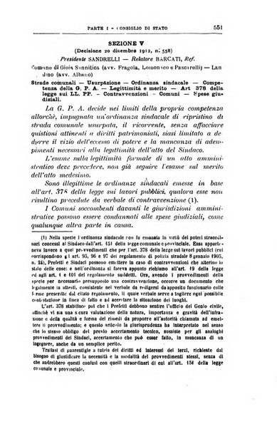 La giustizia amministrativa raccolta di decisioni e pareri del Consiglio di Stato, decisioni della Corte dei conti, sentenze della Cassazione di Roma, e decisioni delle Giunte provinciali amministrative