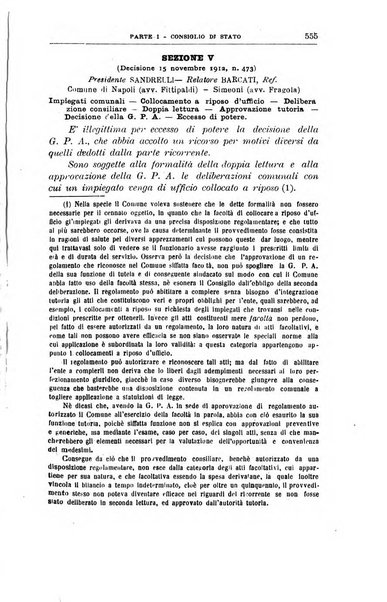 La giustizia amministrativa raccolta di decisioni e pareri del Consiglio di Stato, decisioni della Corte dei conti, sentenze della Cassazione di Roma, e decisioni delle Giunte provinciali amministrative