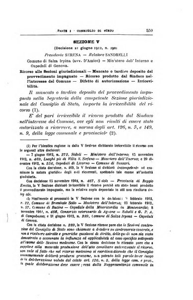 La giustizia amministrativa raccolta di decisioni e pareri del Consiglio di Stato, decisioni della Corte dei conti, sentenze della Cassazione di Roma, e decisioni delle Giunte provinciali amministrative