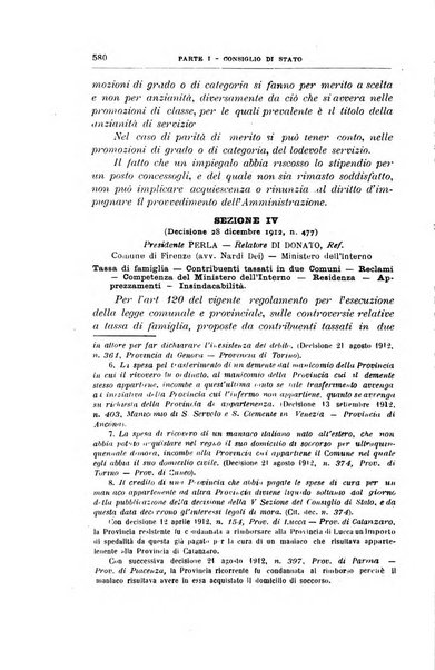 La giustizia amministrativa raccolta di decisioni e pareri del Consiglio di Stato, decisioni della Corte dei conti, sentenze della Cassazione di Roma, e decisioni delle Giunte provinciali amministrative