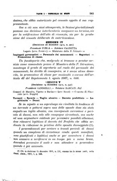 La giustizia amministrativa raccolta di decisioni e pareri del Consiglio di Stato, decisioni della Corte dei conti, sentenze della Cassazione di Roma, e decisioni delle Giunte provinciali amministrative