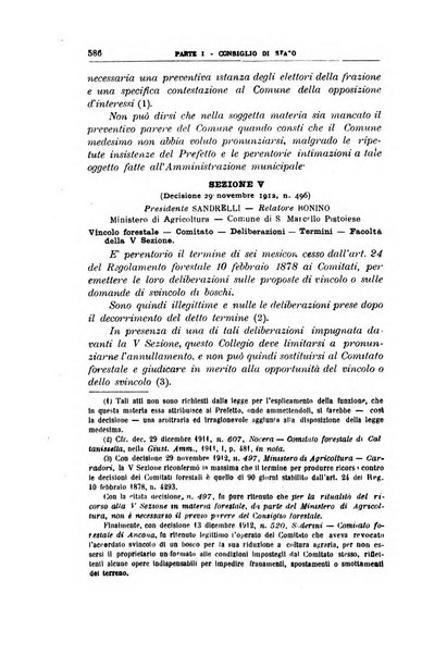 La giustizia amministrativa raccolta di decisioni e pareri del Consiglio di Stato, decisioni della Corte dei conti, sentenze della Cassazione di Roma, e decisioni delle Giunte provinciali amministrative