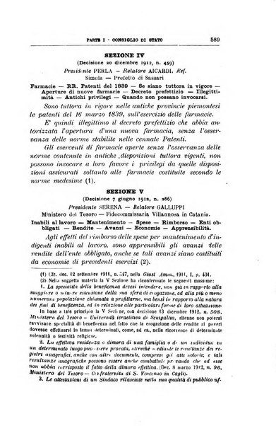 La giustizia amministrativa raccolta di decisioni e pareri del Consiglio di Stato, decisioni della Corte dei conti, sentenze della Cassazione di Roma, e decisioni delle Giunte provinciali amministrative