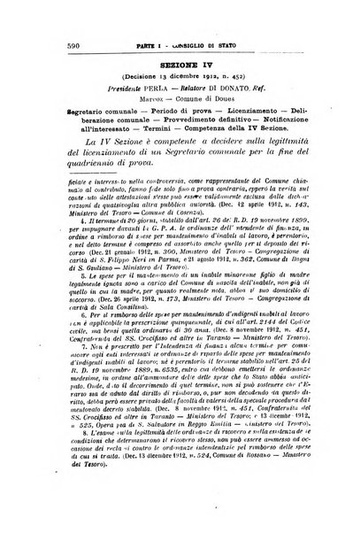 La giustizia amministrativa raccolta di decisioni e pareri del Consiglio di Stato, decisioni della Corte dei conti, sentenze della Cassazione di Roma, e decisioni delle Giunte provinciali amministrative