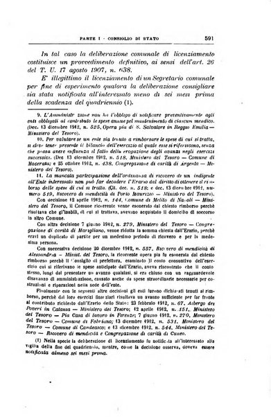 La giustizia amministrativa raccolta di decisioni e pareri del Consiglio di Stato, decisioni della Corte dei conti, sentenze della Cassazione di Roma, e decisioni delle Giunte provinciali amministrative