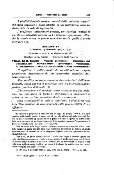 La giustizia amministrativa raccolta di decisioni e pareri del Consiglio di Stato, decisioni della Corte dei conti, sentenze della Cassazione di Roma, e decisioni delle Giunte provinciali amministrative