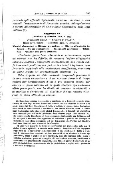 La giustizia amministrativa raccolta di decisioni e pareri del Consiglio di Stato, decisioni della Corte dei conti, sentenze della Cassazione di Roma, e decisioni delle Giunte provinciali amministrative