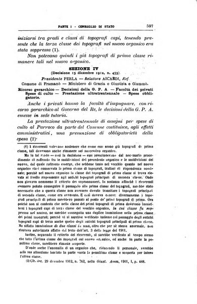 La giustizia amministrativa raccolta di decisioni e pareri del Consiglio di Stato, decisioni della Corte dei conti, sentenze della Cassazione di Roma, e decisioni delle Giunte provinciali amministrative