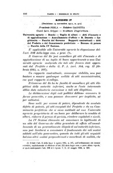 La giustizia amministrativa raccolta di decisioni e pareri del Consiglio di Stato, decisioni della Corte dei conti, sentenze della Cassazione di Roma, e decisioni delle Giunte provinciali amministrative