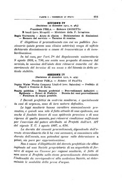 La giustizia amministrativa raccolta di decisioni e pareri del Consiglio di Stato, decisioni della Corte dei conti, sentenze della Cassazione di Roma, e decisioni delle Giunte provinciali amministrative