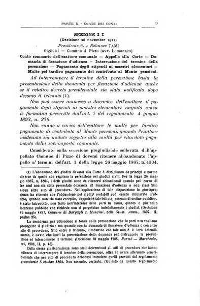 La giustizia amministrativa raccolta di decisioni e pareri del Consiglio di Stato, decisioni della Corte dei conti, sentenze della Cassazione di Roma, e decisioni delle Giunte provinciali amministrative