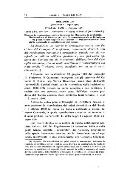 La giustizia amministrativa raccolta di decisioni e pareri del Consiglio di Stato, decisioni della Corte dei conti, sentenze della Cassazione di Roma, e decisioni delle Giunte provinciali amministrative