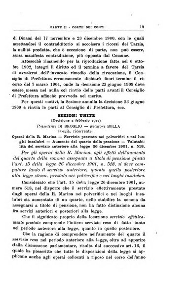 La giustizia amministrativa raccolta di decisioni e pareri del Consiglio di Stato, decisioni della Corte dei conti, sentenze della Cassazione di Roma, e decisioni delle Giunte provinciali amministrative