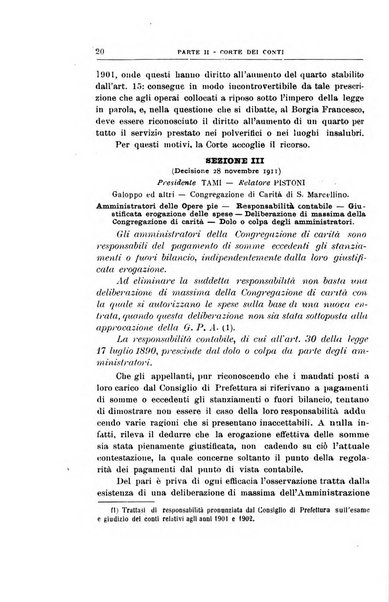 La giustizia amministrativa raccolta di decisioni e pareri del Consiglio di Stato, decisioni della Corte dei conti, sentenze della Cassazione di Roma, e decisioni delle Giunte provinciali amministrative