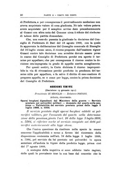 La giustizia amministrativa raccolta di decisioni e pareri del Consiglio di Stato, decisioni della Corte dei conti, sentenze della Cassazione di Roma, e decisioni delle Giunte provinciali amministrative