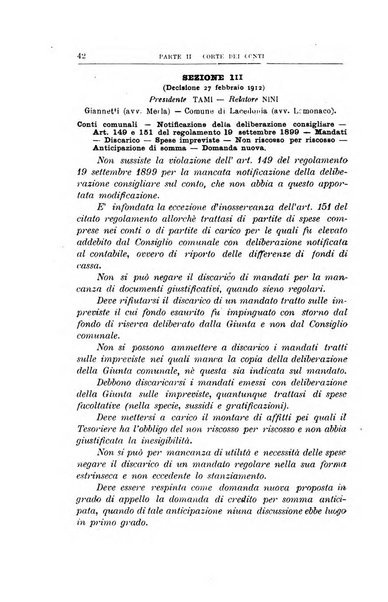 La giustizia amministrativa raccolta di decisioni e pareri del Consiglio di Stato, decisioni della Corte dei conti, sentenze della Cassazione di Roma, e decisioni delle Giunte provinciali amministrative