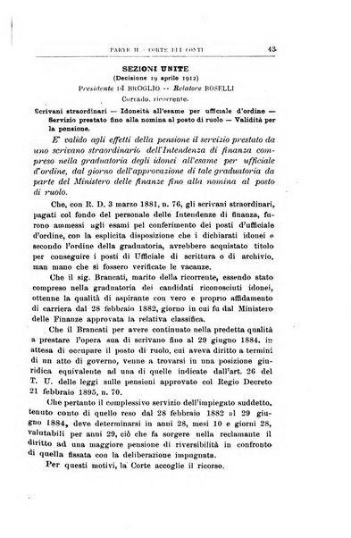 La giustizia amministrativa raccolta di decisioni e pareri del Consiglio di Stato, decisioni della Corte dei conti, sentenze della Cassazione di Roma, e decisioni delle Giunte provinciali amministrative