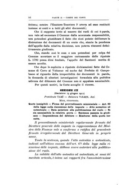 La giustizia amministrativa raccolta di decisioni e pareri del Consiglio di Stato, decisioni della Corte dei conti, sentenze della Cassazione di Roma, e decisioni delle Giunte provinciali amministrative