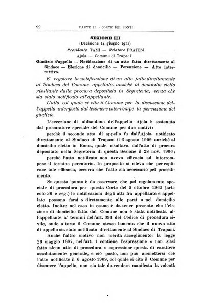 La giustizia amministrativa raccolta di decisioni e pareri del Consiglio di Stato, decisioni della Corte dei conti, sentenze della Cassazione di Roma, e decisioni delle Giunte provinciali amministrative