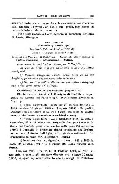 La giustizia amministrativa raccolta di decisioni e pareri del Consiglio di Stato, decisioni della Corte dei conti, sentenze della Cassazione di Roma, e decisioni delle Giunte provinciali amministrative