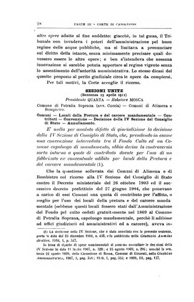 La giustizia amministrativa raccolta di decisioni e pareri del Consiglio di Stato, decisioni della Corte dei conti, sentenze della Cassazione di Roma, e decisioni delle Giunte provinciali amministrative