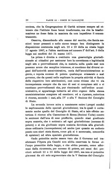 La giustizia amministrativa raccolta di decisioni e pareri del Consiglio di Stato, decisioni della Corte dei conti, sentenze della Cassazione di Roma, e decisioni delle Giunte provinciali amministrative