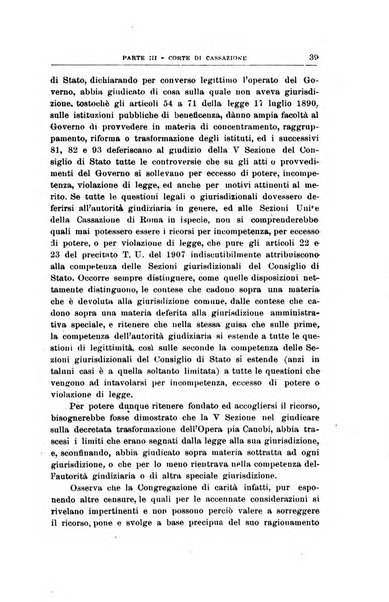 La giustizia amministrativa raccolta di decisioni e pareri del Consiglio di Stato, decisioni della Corte dei conti, sentenze della Cassazione di Roma, e decisioni delle Giunte provinciali amministrative