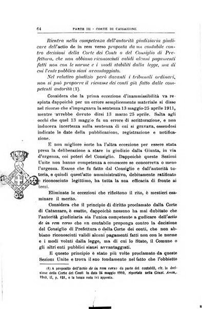 La giustizia amministrativa raccolta di decisioni e pareri del Consiglio di Stato, decisioni della Corte dei conti, sentenze della Cassazione di Roma, e decisioni delle Giunte provinciali amministrative