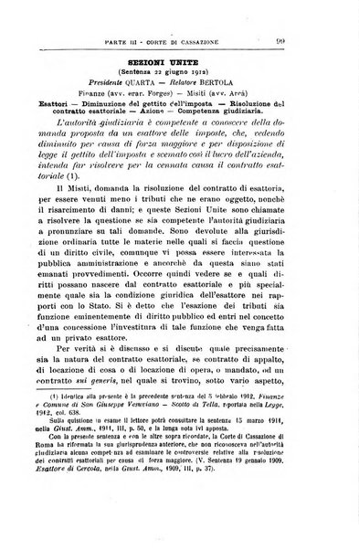 La giustizia amministrativa raccolta di decisioni e pareri del Consiglio di Stato, decisioni della Corte dei conti, sentenze della Cassazione di Roma, e decisioni delle Giunte provinciali amministrative