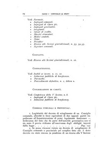 La giustizia amministrativa raccolta di decisioni e pareri del Consiglio di Stato, decisioni della Corte dei conti, sentenze della Cassazione di Roma, e decisioni delle Giunte provinciali amministrative